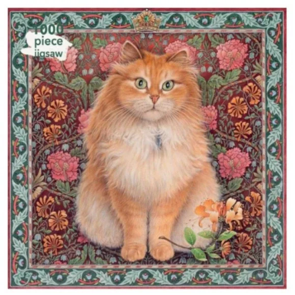 1000 Piece Puzzle - Leslie Anne Ivory Cat Painting - Picture 1 of 4